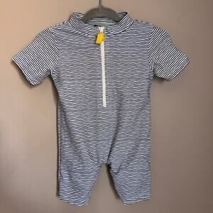 Toobydoo Striped Evie Sun Suit 3-6 Months One Piece UV Protection Bathing Suit